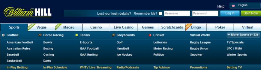 William Hill Online Betting